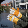 SRSAFETY High quality cow split leather gloves/cowhide gloves docker gloves